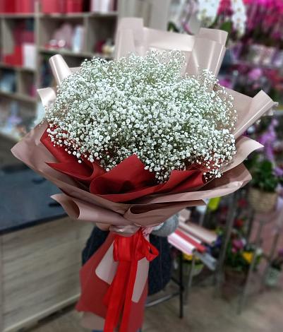 Букет цветов из: Гипсофила в Медведь