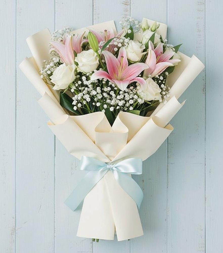 Букет цветов из: Лилии в Медведь