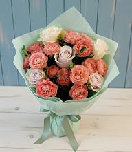 Букет цветов из:  Розы #REPLACE_PRED# Медведь