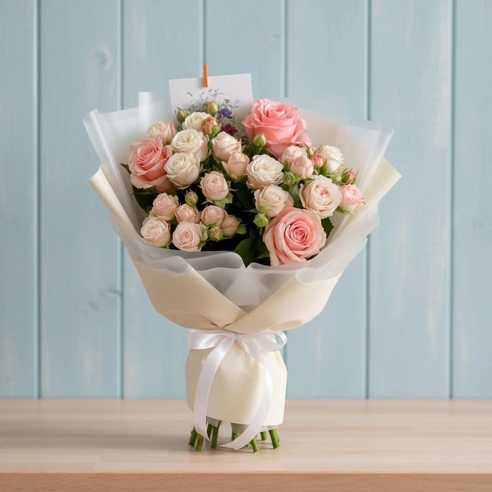 Букет цветов из: Розы в Медведь