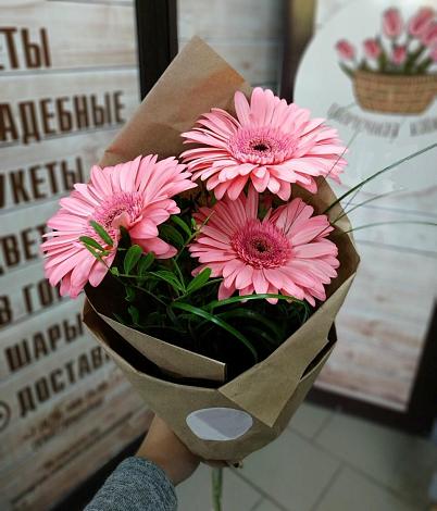 Букет цветов из: Герберы в Медведь