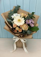Букет цветов из:  Герберы и Хризантемы в Медведь