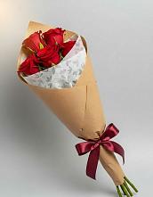 Букет цветов из:  Розы #REPLACE_PRED# Медведь