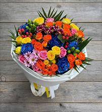 Букет цветов из:  Розы и Хризантемы в Медведь