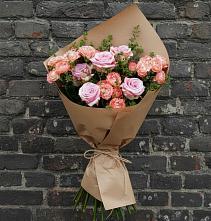 Букет цветов из:  Розы #REPLACE_PRED# Медведь