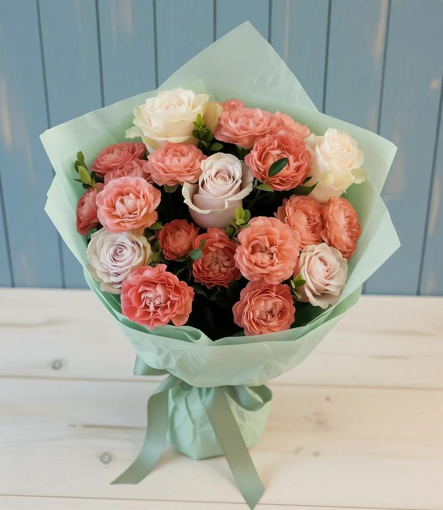 Букет цветов из: Розы в Медведь