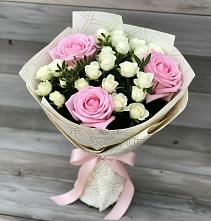 Букет цветов из:  Розы #REPLACE_PRED# Медведь