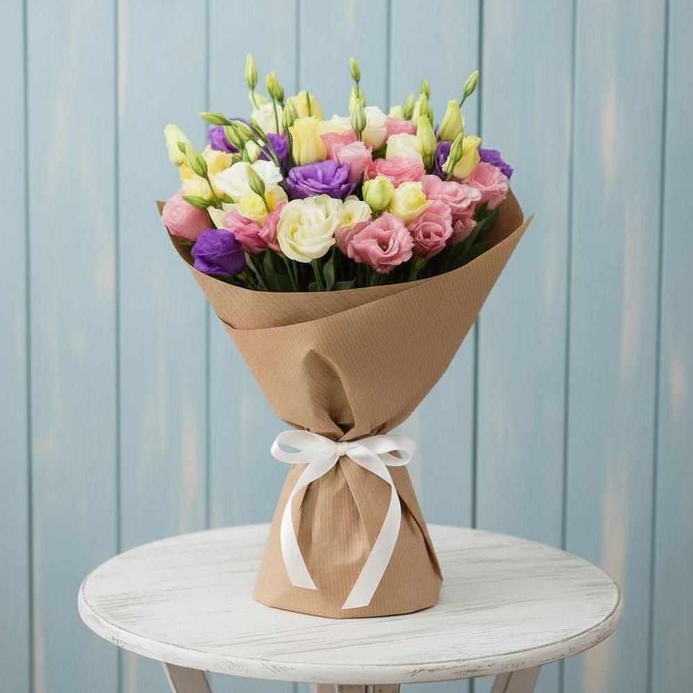 Букет цветов из: Лизиантусы в Медведь