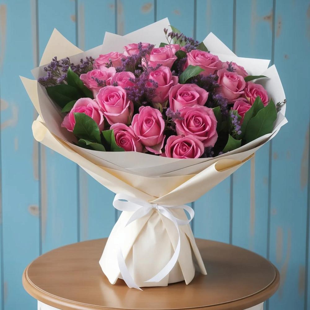 Букет цветов из: Розы в Медведь