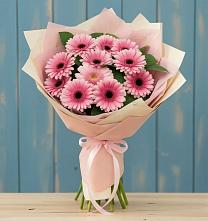 Букет цветов из:  Герберы #REPLACE_PRED# Медведь