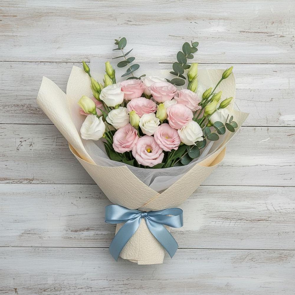 Букет цветов из: Лизиантусы в Медведь